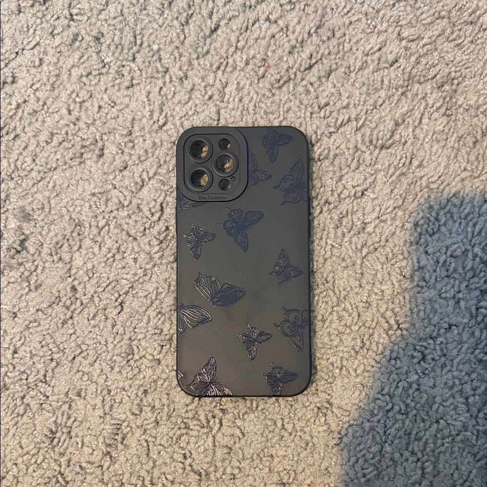 Stylish Black Butterfly Phone Case